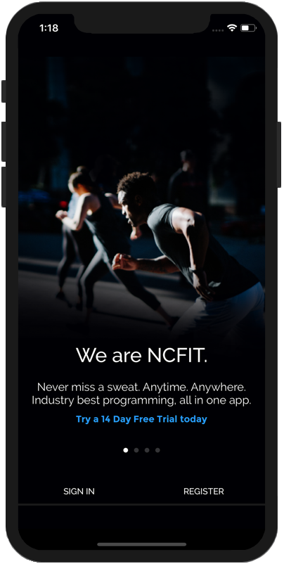 NCFIT App Home Screen
