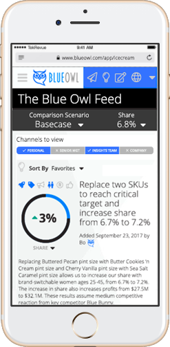 Blue Owl Home Screen