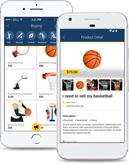 Repay Sport app home screen
